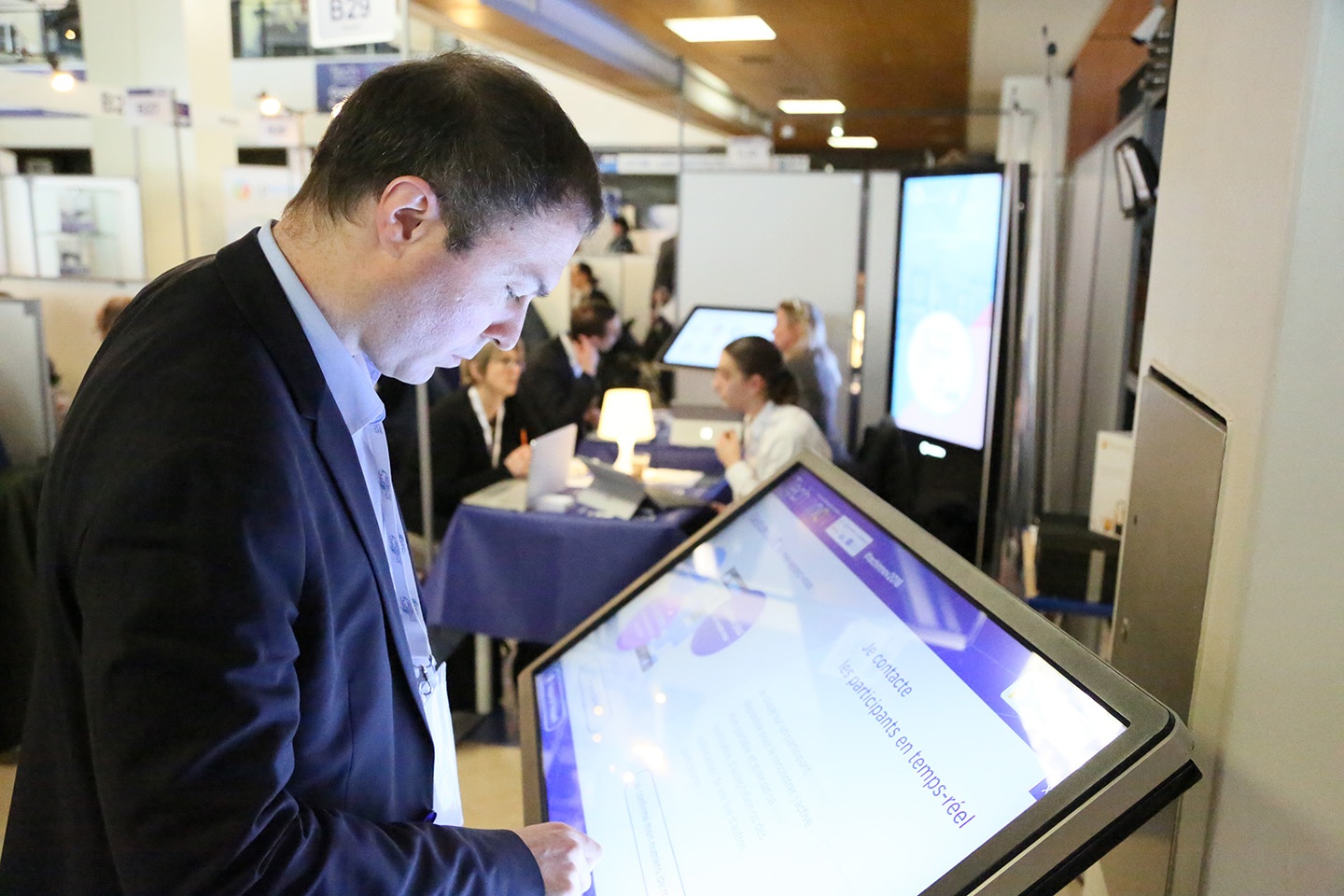 Touch kiosks during Techinnov event